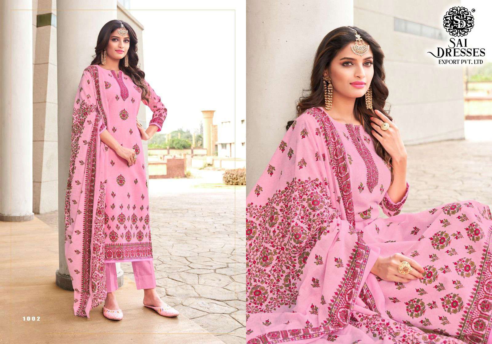 SAI DRESSES PRESENT FEMINA SUMMER WEAR PURE COTTON PRINTED SALWAR SUITS IN WHOLESALE RATE IN SURAT