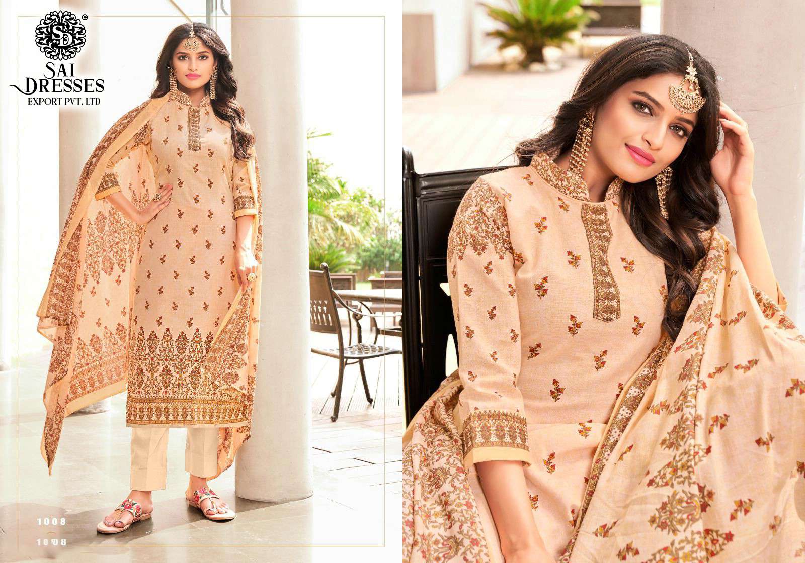 SAI DRESSES PRESENT FEMINA SUMMER WEAR PURE COTTON PRINTED SALWAR SUITS IN WHOLESALE RATE IN SURAT