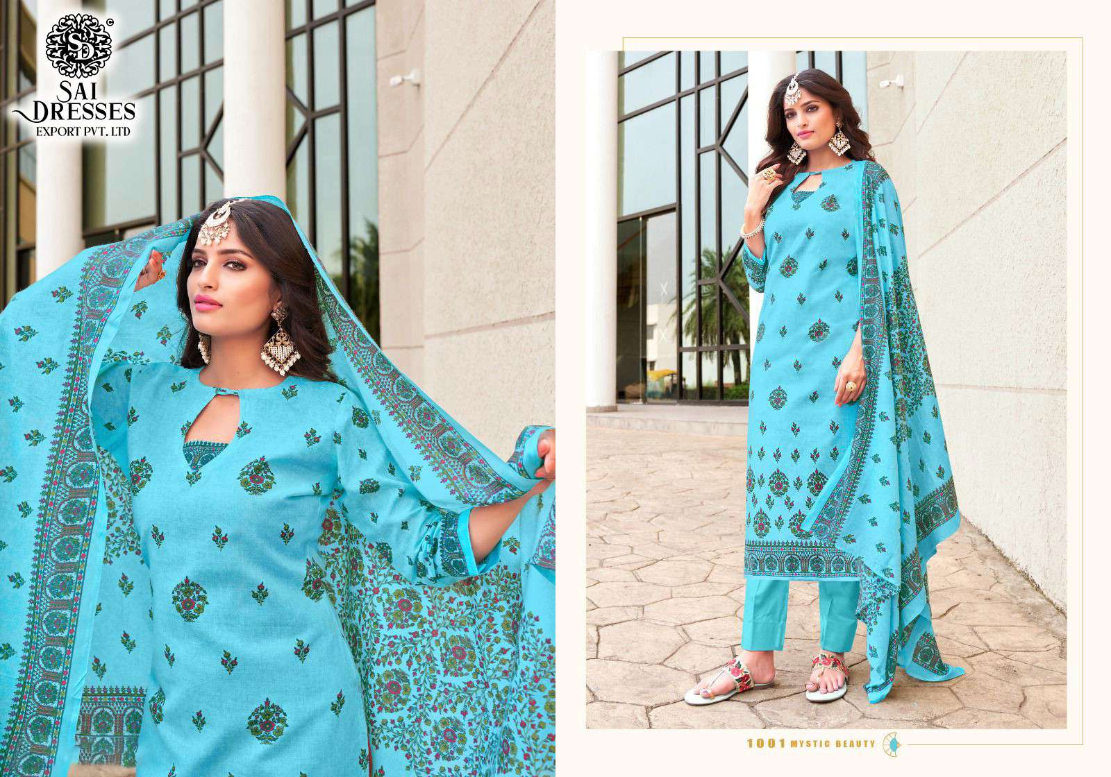 SAI DRESSES PRESENT FEMINA SUMMER WEAR PURE COTTON PRINTED SALWAR SUITS IN WHOLESALE RATE IN SURAT