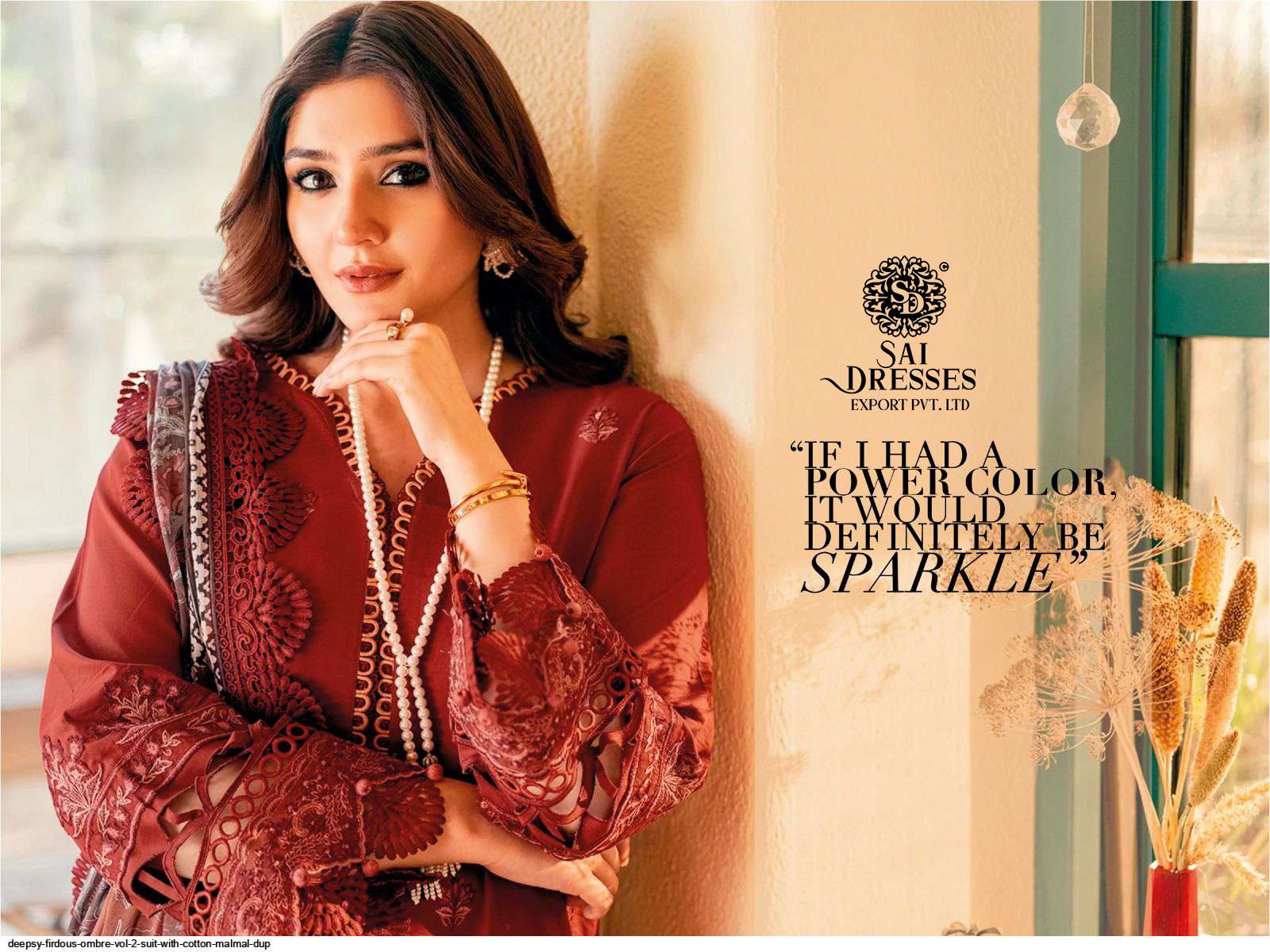 SAI DRESSES PRESENT FIRDOUS OMBRE VOL 2 SUMMER WEAR SELF EMBROIDERED FANCY PAKISTANI DESIGNER COLLECTION IN WHOLESALE RATE IN SURAT