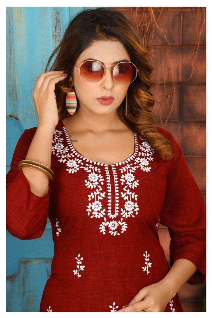 SAI DRESSES PRESENT HIRAL READY TO DAILY WEAR DESIGNER KURTI WITH PANT IN HOLESALE RATE IN SURAT