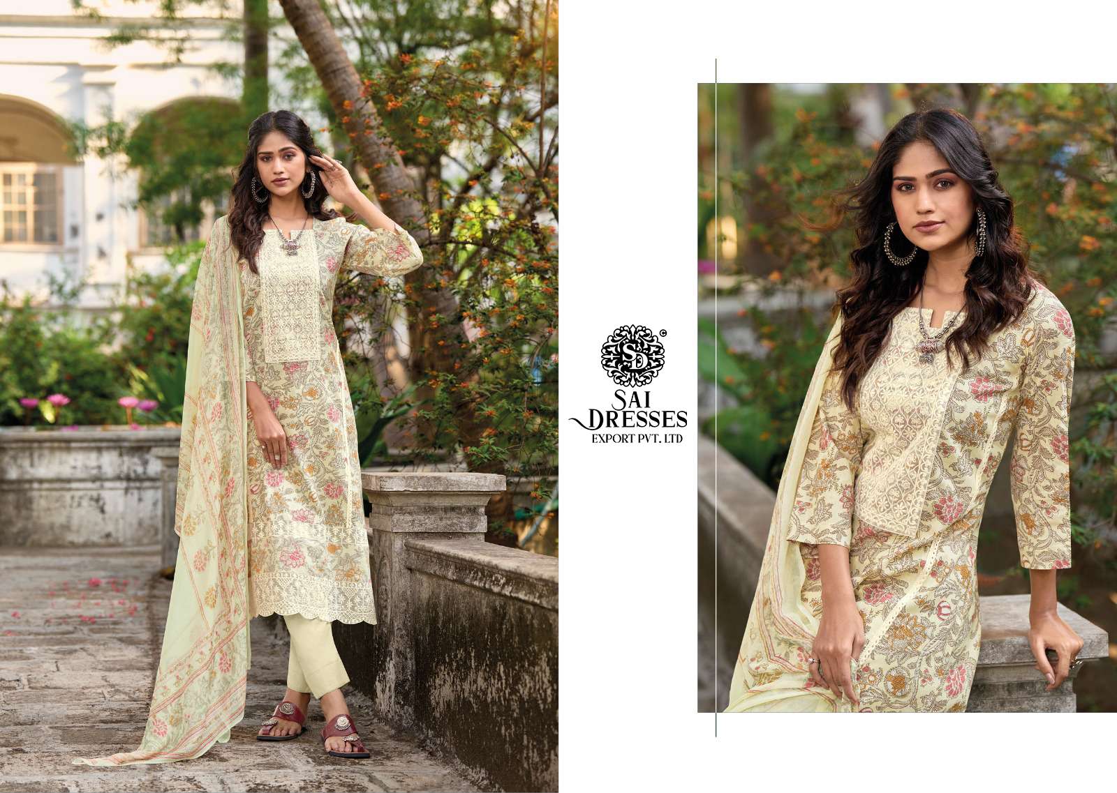 SAI DRESSES PRESENT ISABELLE TRADITIONAL WEAR PURE LAWN COTTON DESIGNER SUMMER COLLECTION IN WHOLESALE RATE IN SURAT