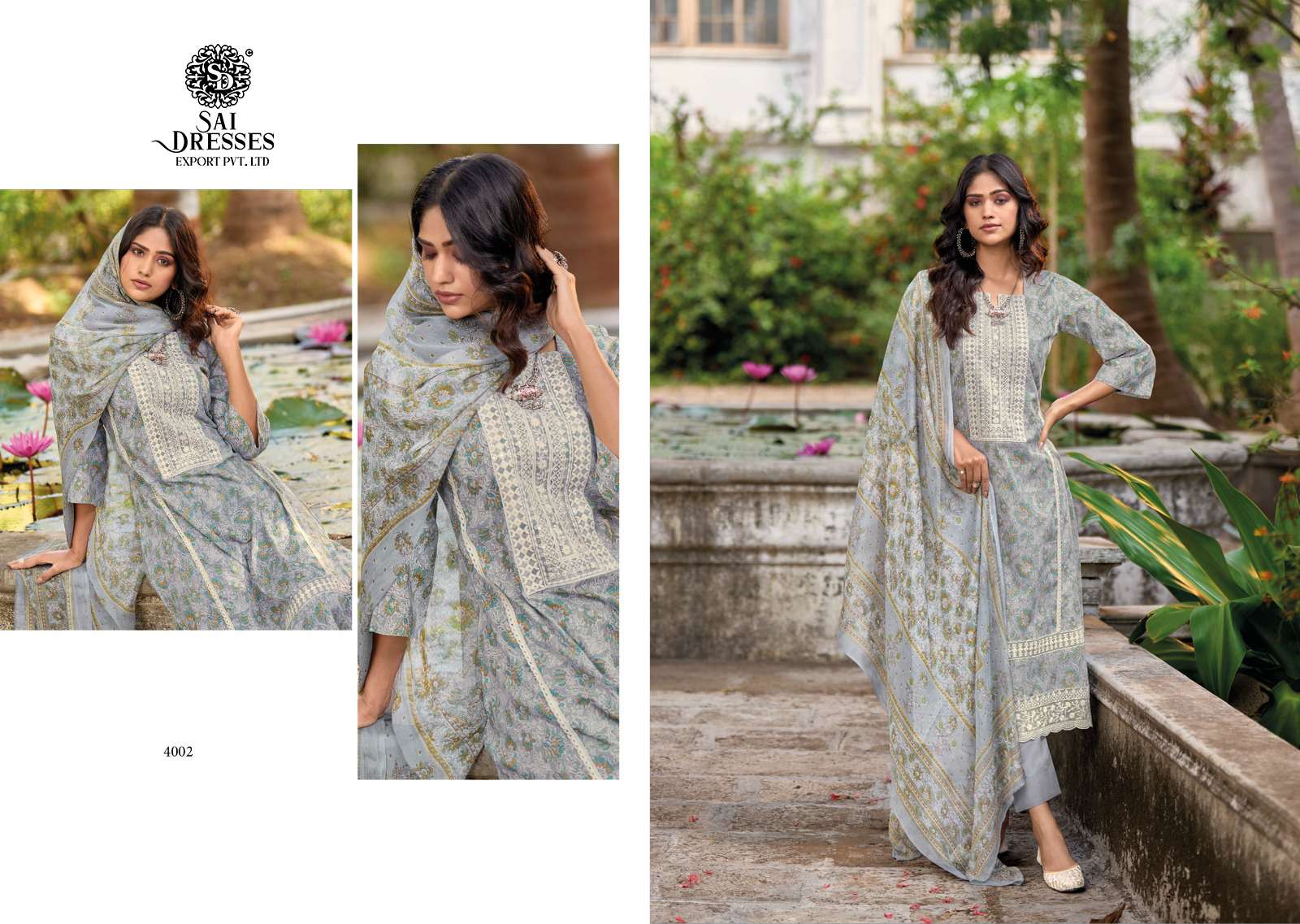 SAI DRESSES PRESENT ISABELLE TRADITIONAL WEAR PURE LAWN COTTON DESIGNER SUMMER COLLECTION IN WHOLESALE RATE IN SURAT