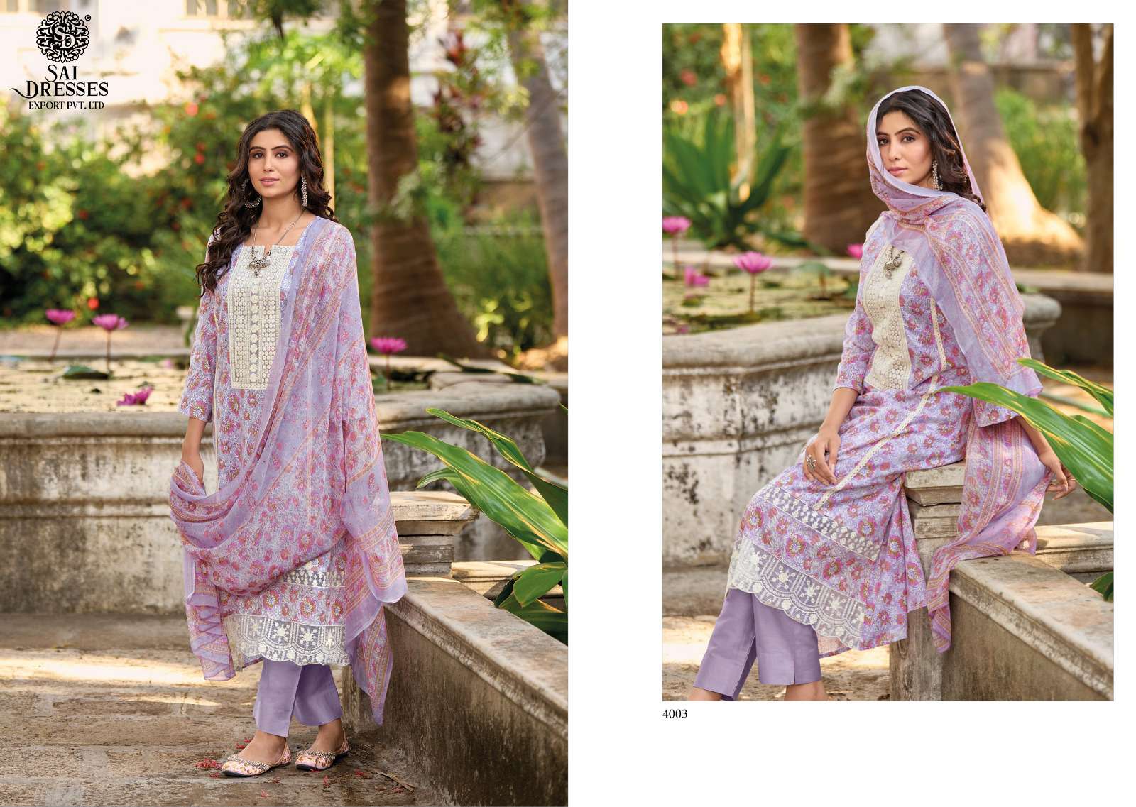SAI DRESSES PRESENT ISABELLE TRADITIONAL WEAR PURE LAWN COTTON DESIGNER SUMMER COLLECTION IN WHOLESALE RATE IN SURAT