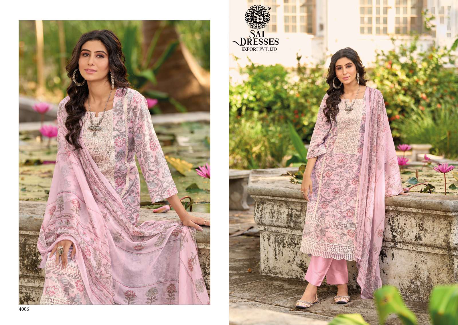 SAI DRESSES PRESENT ISABELLE TRADITIONAL WEAR PURE LAWN COTTON DESIGNER SUMMER COLLECTION IN WHOLESALE RATE IN SURAT