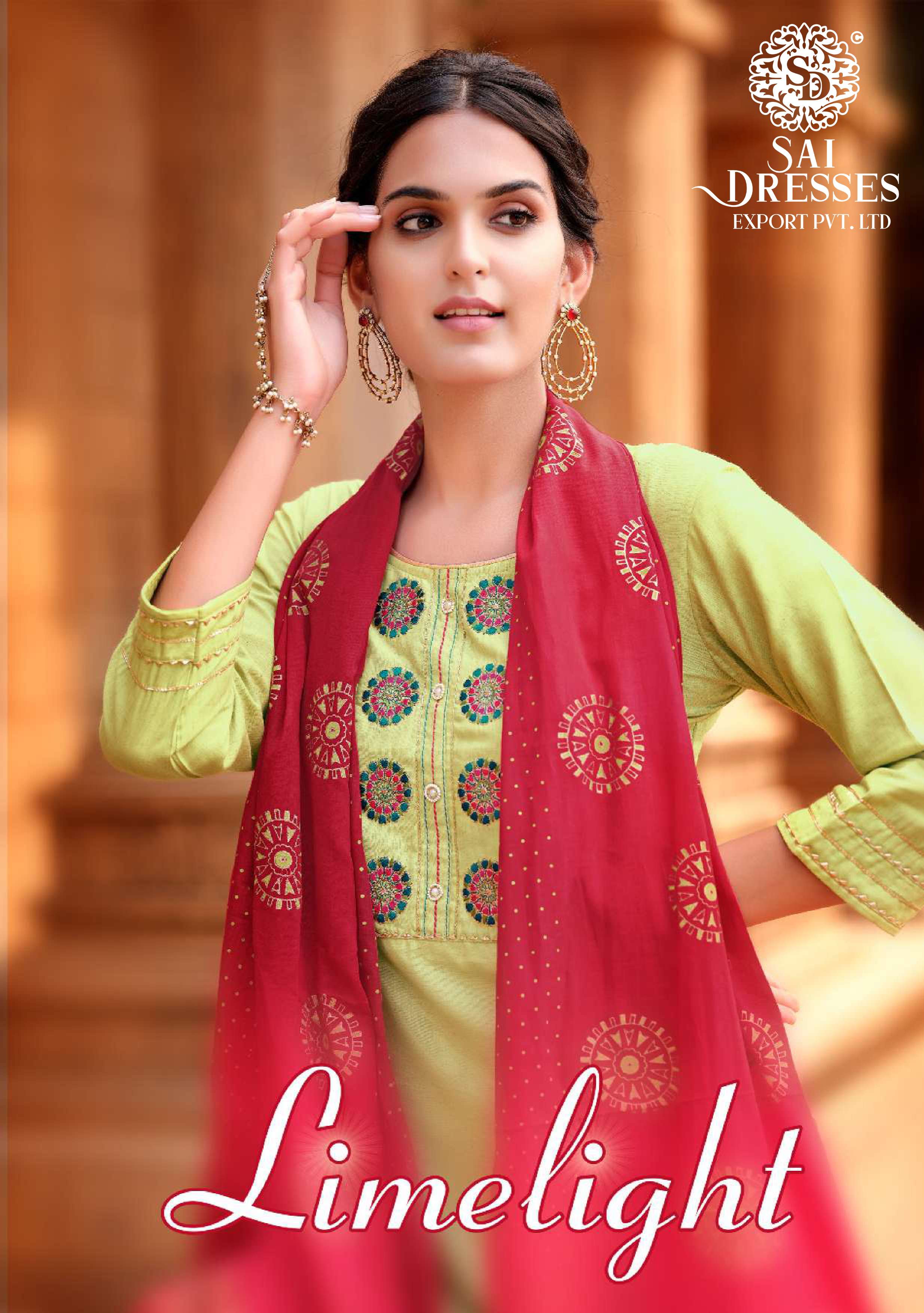 SAI DRESSES PRESENT LIMELIGHT READY TO FESTIVE WEAR DESIGNER COLLECTION IN WHOLESALE RATE IN SURAT