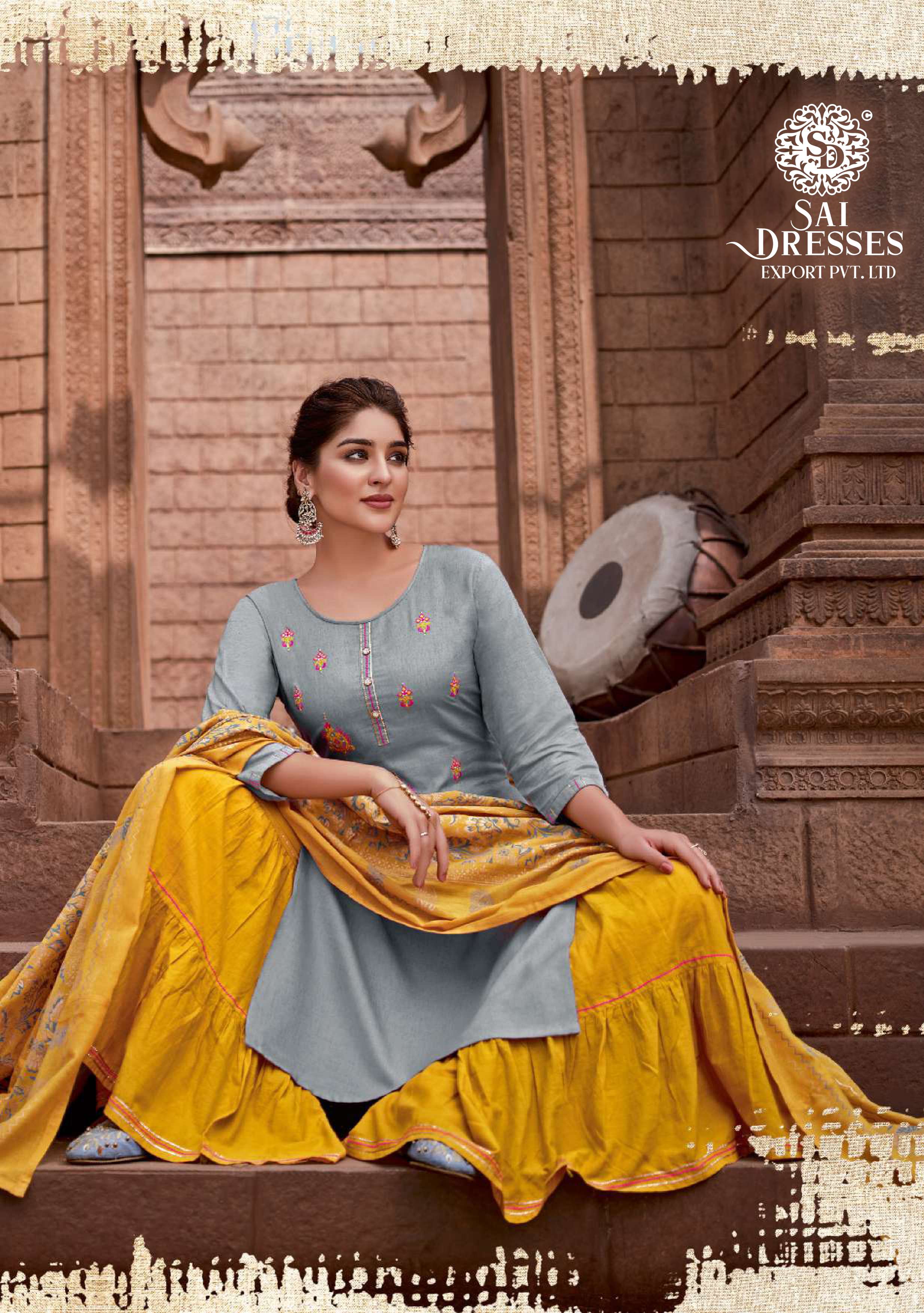 SAI DRESSES PRESENT LIMELIGHT READY TO FESTIVE WEAR DESIGNER COLLECTION IN WHOLESALE RATE IN SURAT