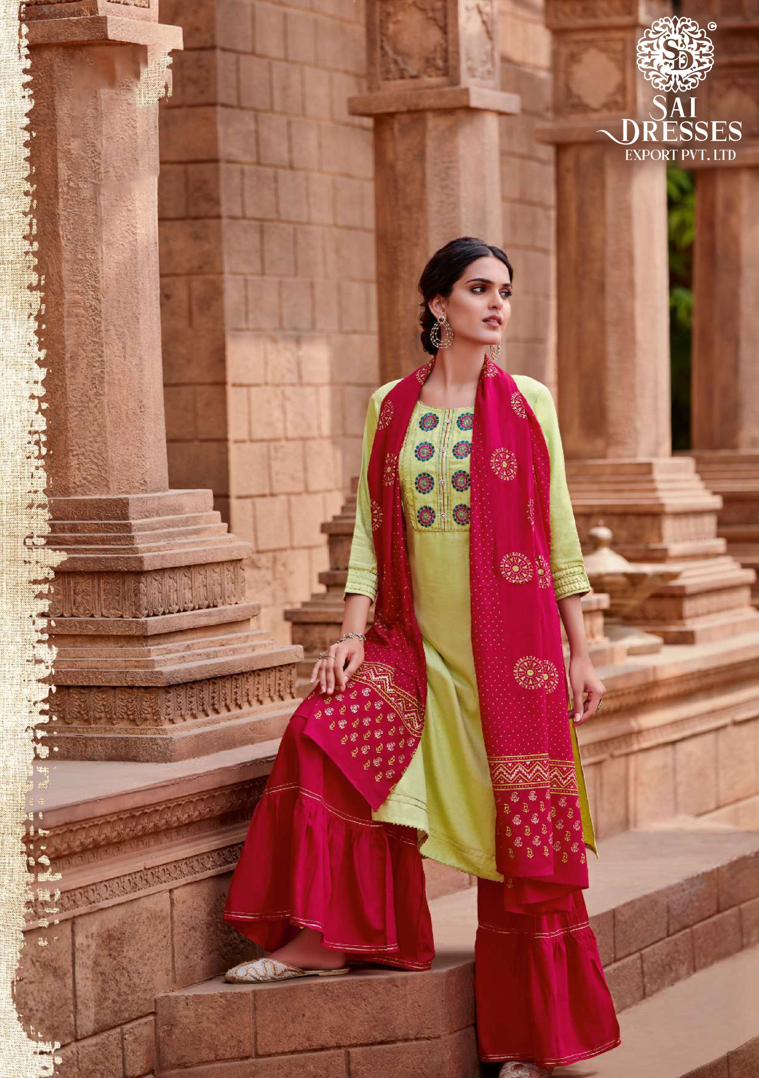 SAI DRESSES PRESENT LIMELIGHT READY TO FESTIVE WEAR DESIGNER COLLECTION IN WHOLESALE RATE IN SURAT