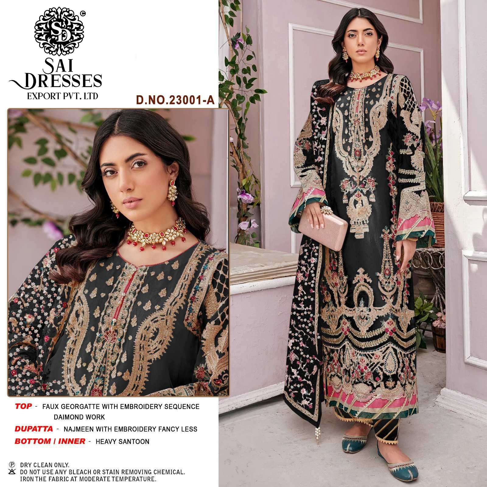 SAI DRESSES PRESENT MAHNUR VOL 23 SEMI STITCHED WEDDING WEAR PAKISTANI DESIGNER SUITS IN WHOLESALE RATE IN SURAT