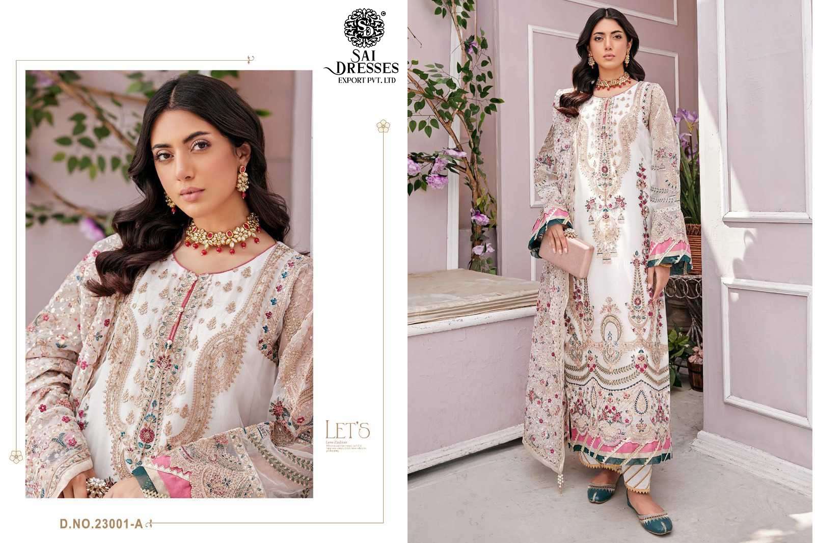 SAI DRESSES PRESENT MAHNUR VOL 23 SEMI STITCHED WEDDING WEAR PAKISTANI DESIGNER SUITS IN WHOLESALE RATE IN SURAT