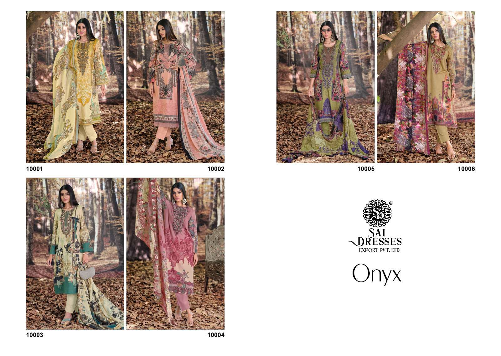 SAI DRESSES PRESENT ONYX SUMMER WEAR EXCLUSIVE EMBROIDERED PAKISTANI SALWAR SUITS IN WHOLESALE RATE IN SURAT