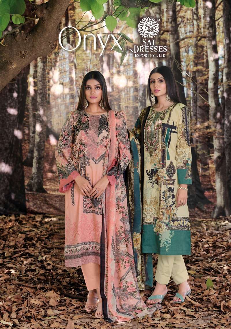 SAI DRESSES PRESENT ONYX SUMMER WEAR EXCLUSIVE EMBROIDERED PAKISTANI SALWAR SUITS IN WHOLESALE RATE IN SURAT