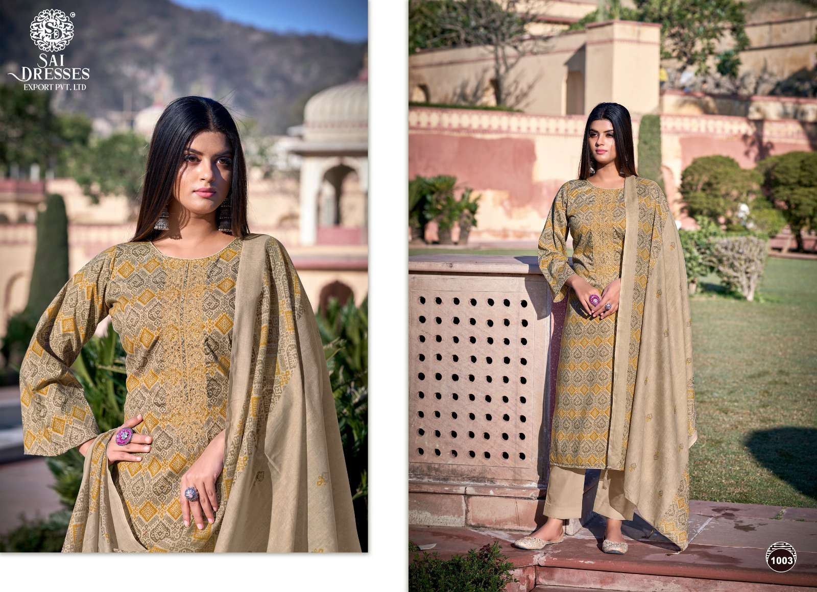 SAI DRESSES PRESENT RAFTAR DAILY WEAR PRINTED SALWAR SUITS IN WHOLESALE RATE IN SURAT