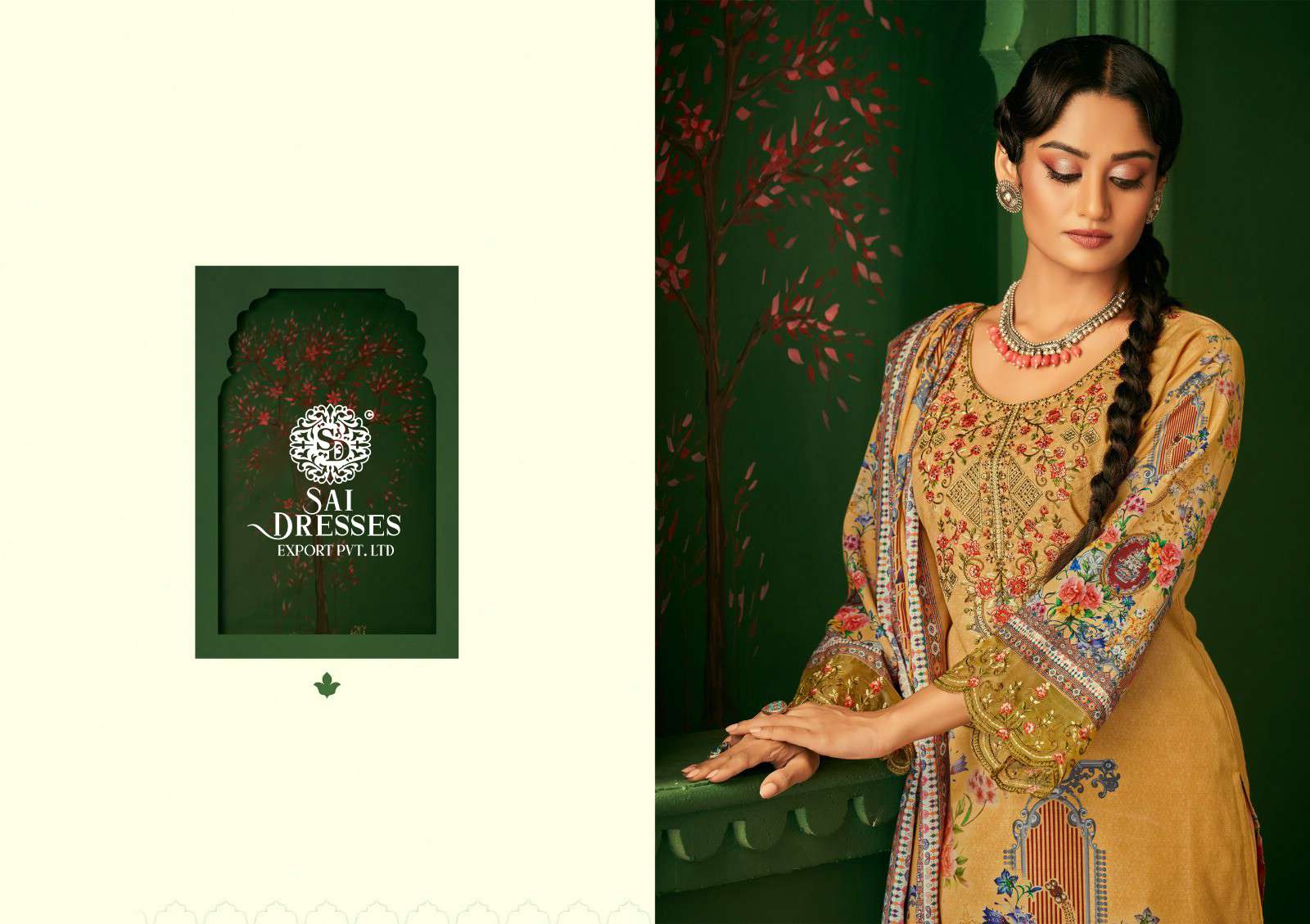 SAI DRESSES PRESENT ROZA SUMMER WEAR PATCH EMBROIDERED PAKISTANI DESIGNER SALWAR SUITS IN WHOLESALE RATE IN SURAT