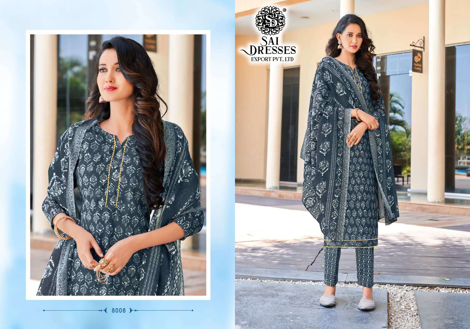 SAI DRESSES PRESENT RUMY VOL 8  READY TO DAILY SUMMER WEAR COTTON PRINTED SALWAR SUITS IN WHOLESALE RATE IN SURAT