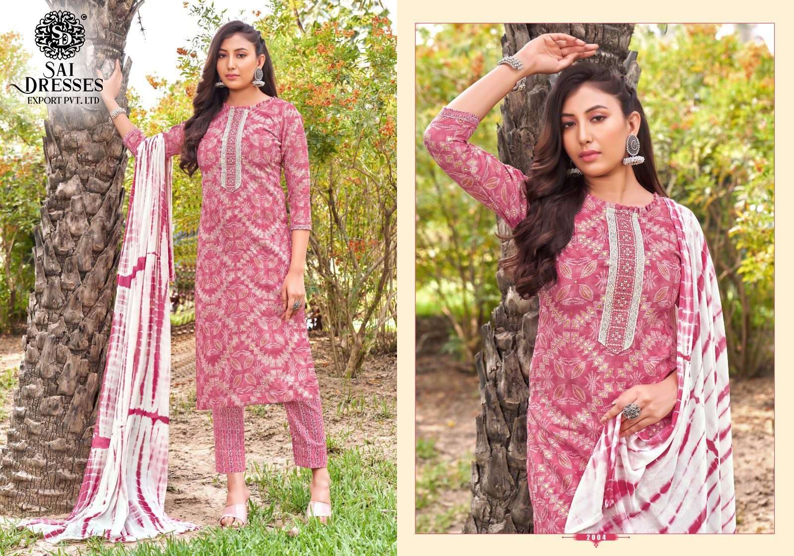 SAI DRESSES PRESENT SARA DAILY WEAR COTTON PRINTED SALWAR SUITS IN WHOLESALE RATE IN SURAT