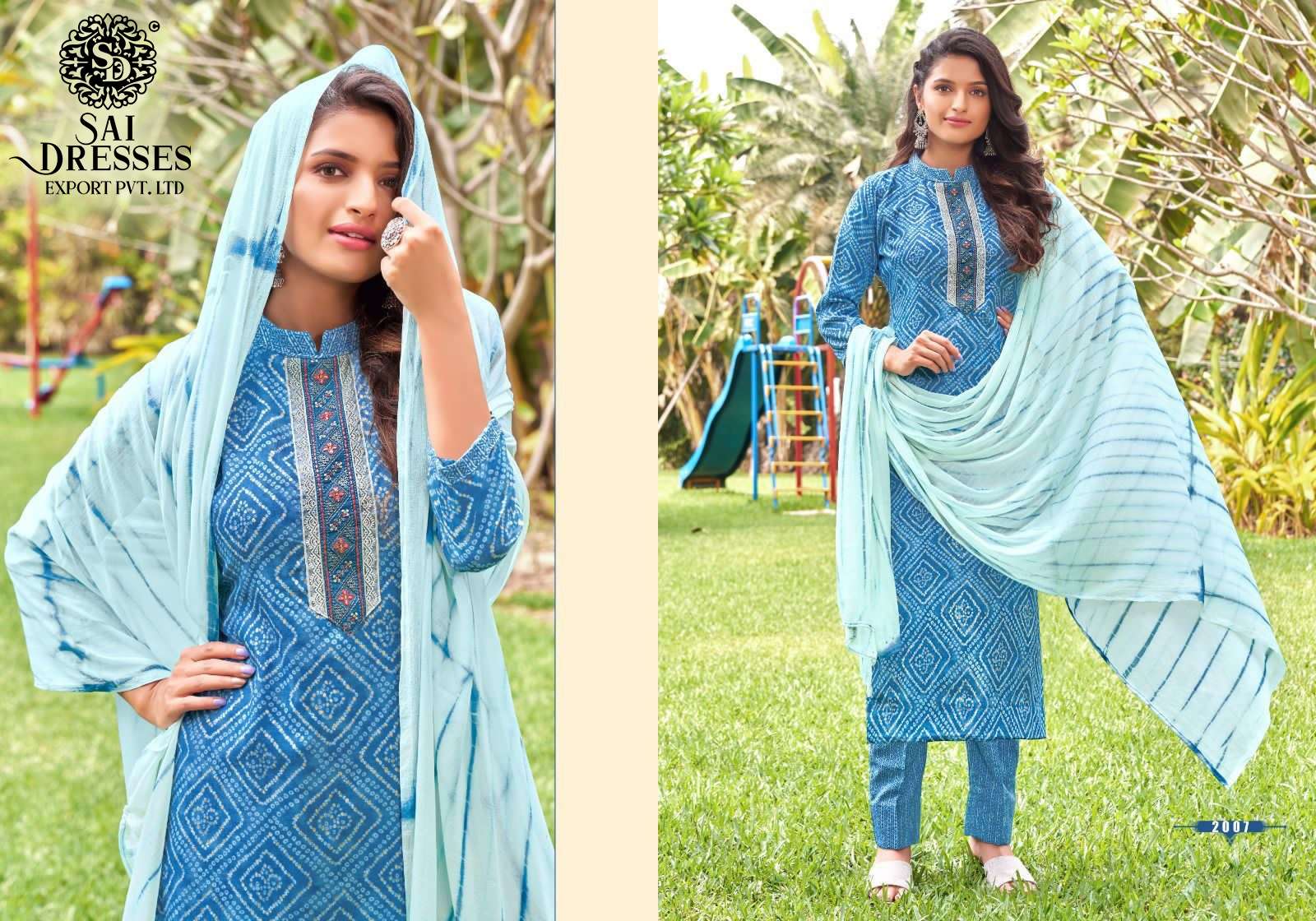 SAI DRESSES PRESENT SARA DAILY WEAR COTTON PRINTED SALWAR SUITS IN WHOLESALE RATE IN SURAT