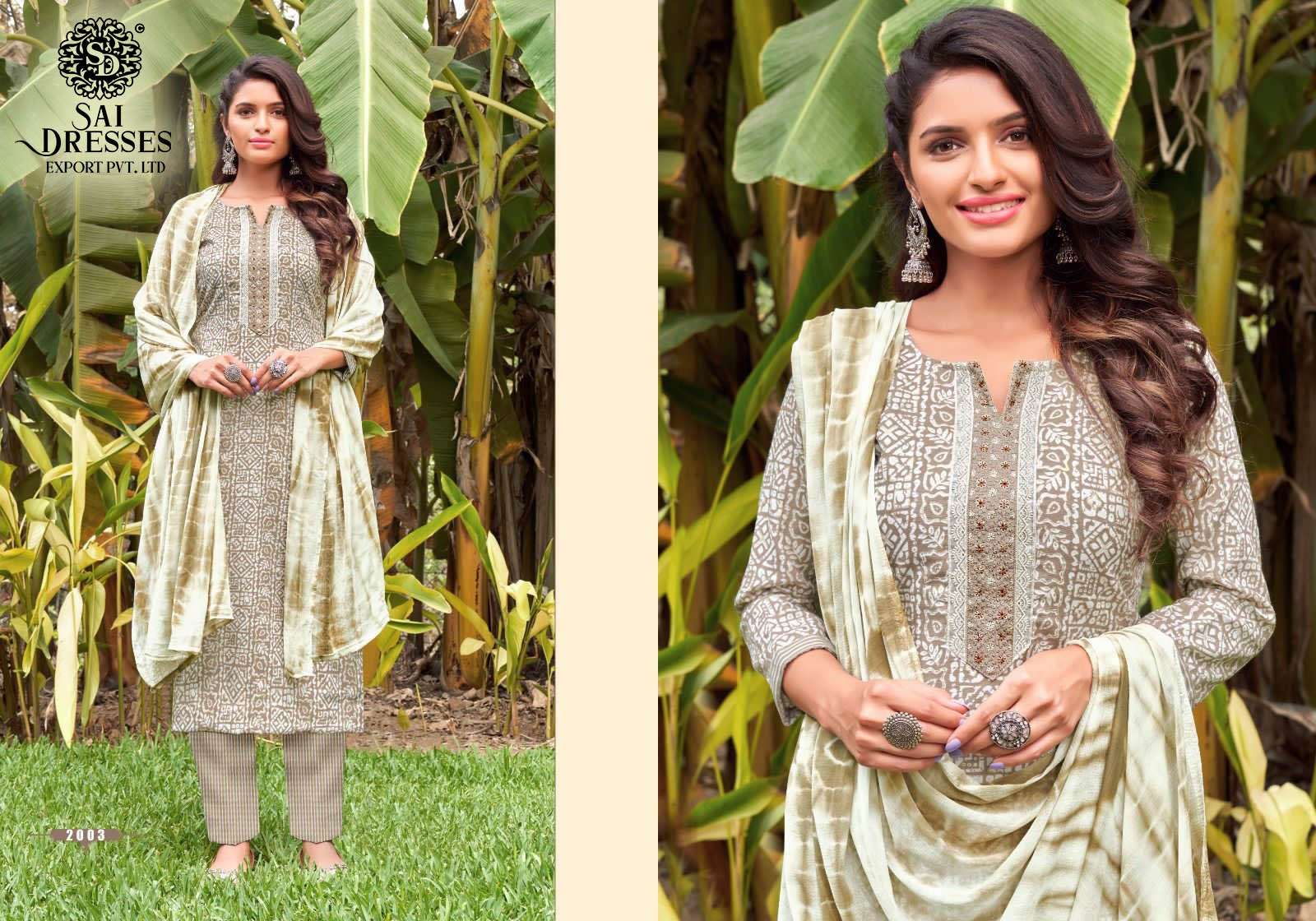 SAI DRESSES PRESENT SARA DAILY WEAR COTTON PRINTED SALWAR SUITS IN WHOLESALE RATE IN SURAT