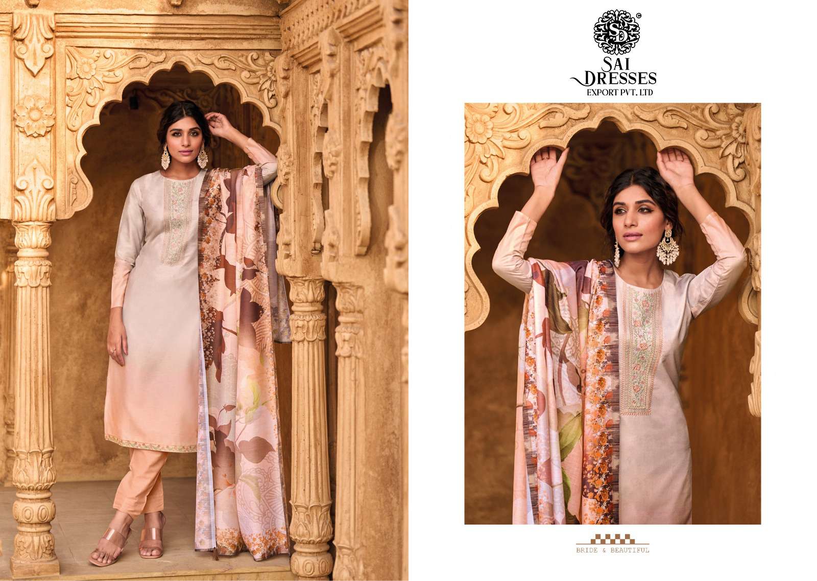 SAI DRESSES PRESENT SHAMAA ETHNIC WEAR COTTON SILK DESIGNER SUMMER COLLECTION IN WHOLESALE RATE IN SURAT