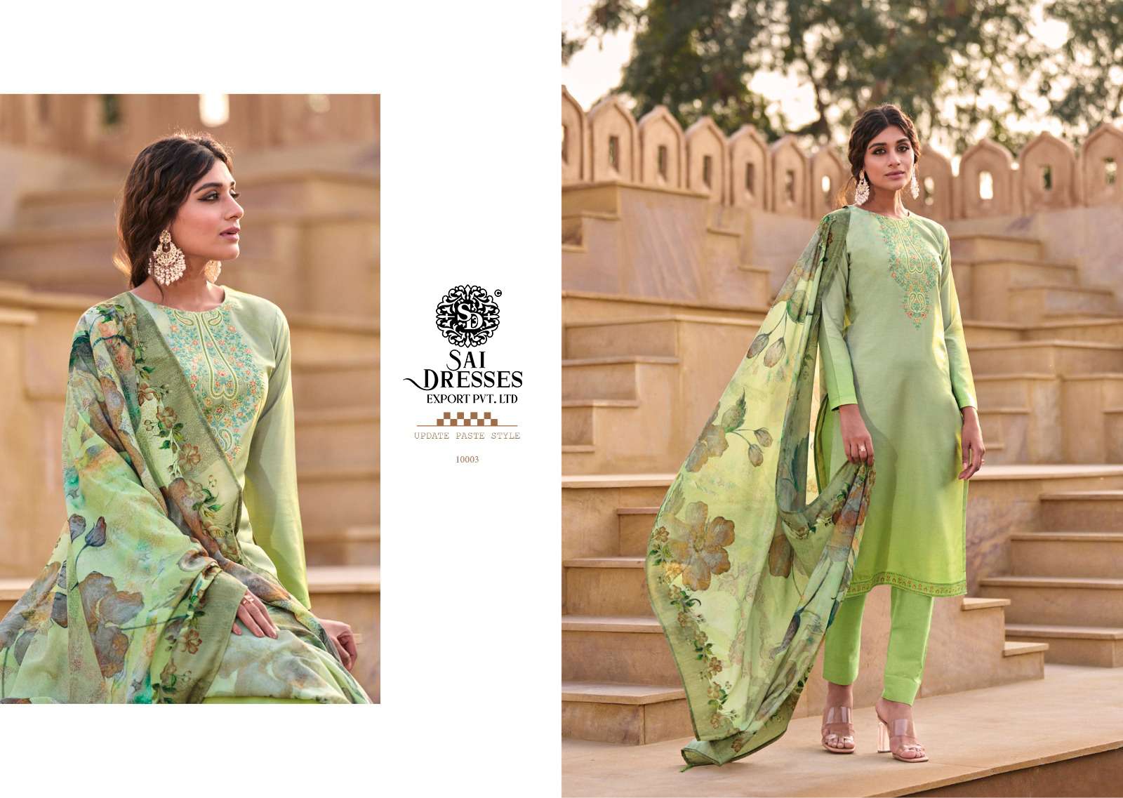 SAI DRESSES PRESENT SHAMAA ETHNIC WEAR COTTON SILK DESIGNER SUMMER COLLECTION IN WHOLESALE RATE IN SURAT