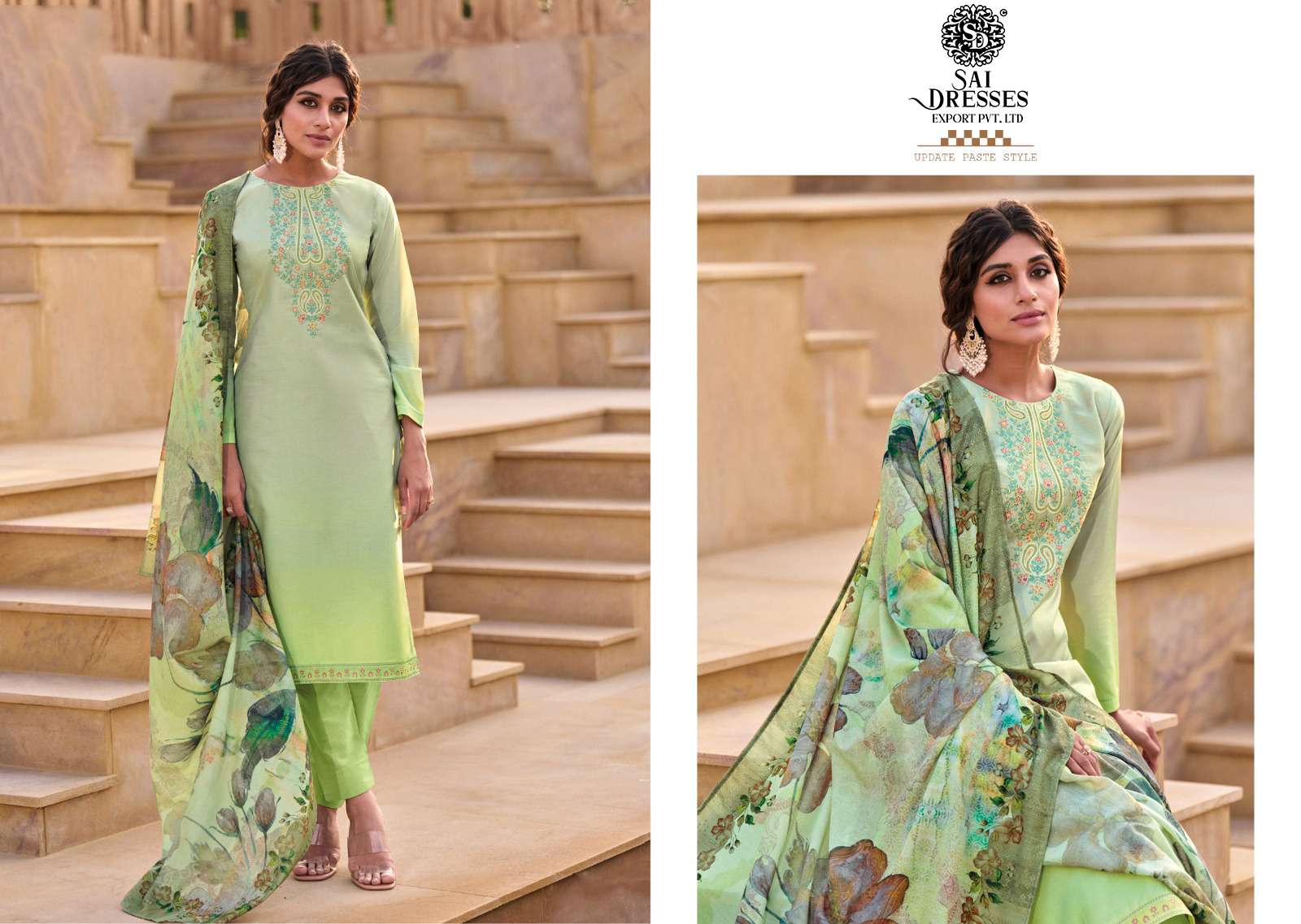 SAI DRESSES PRESENT SHAMAA ETHNIC WEAR COTTON SILK DESIGNER SUMMER COLLECTION IN WHOLESALE RATE IN SURAT