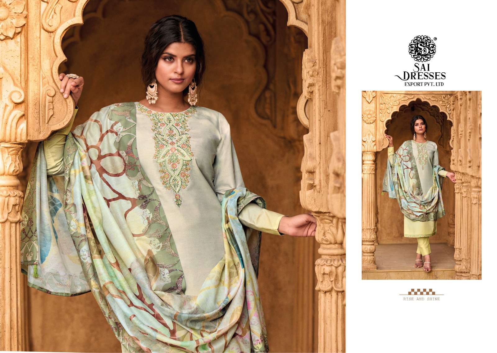 SAI DRESSES PRESENT SHAMAA ETHNIC WEAR COTTON SILK DESIGNER SUMMER COLLECTION IN WHOLESALE RATE IN SURAT