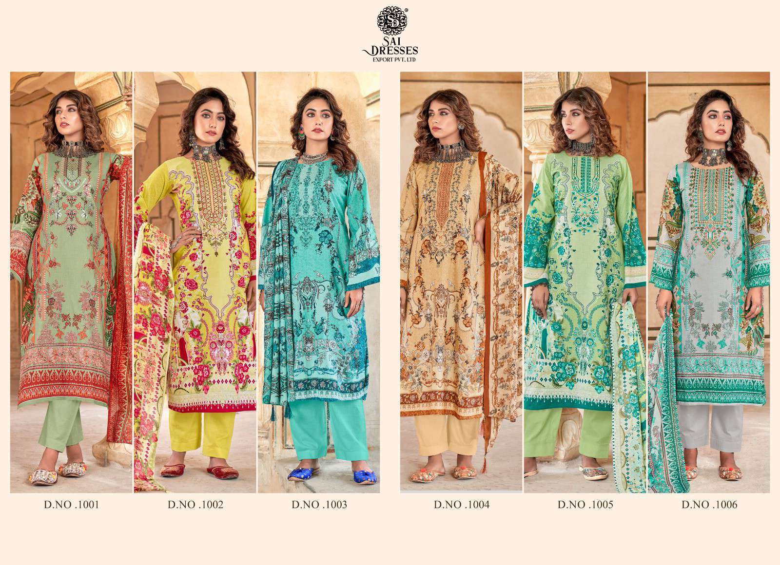 SAI DRESSES PRESENT SIMAR SUMMER WEAR PRINT WITH EMBROIDERED PAKISTANI SALWAR SUITS IN WHOLESALE RATE IN SURAT