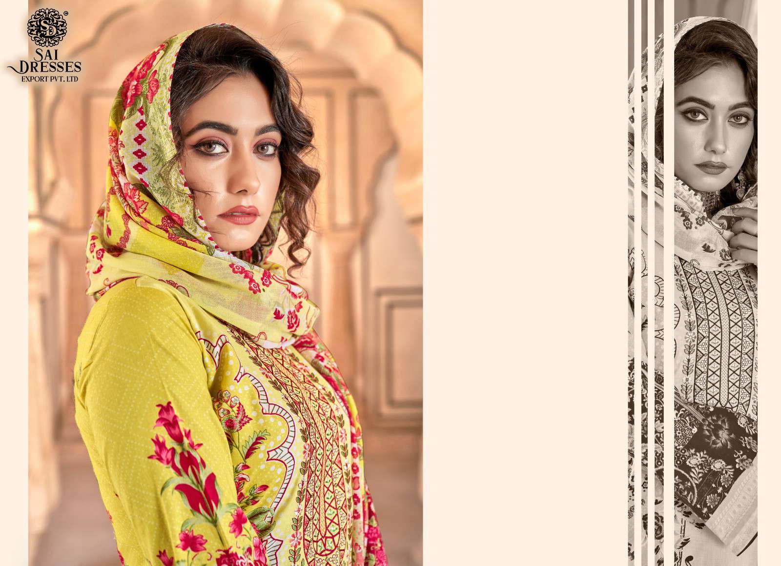 SAI DRESSES PRESENT SIMAR SUMMER WEAR PRINT WITH EMBROIDERED PAKISTANI SALWAR SUITS IN WHOLESALE RATE IN SURAT
