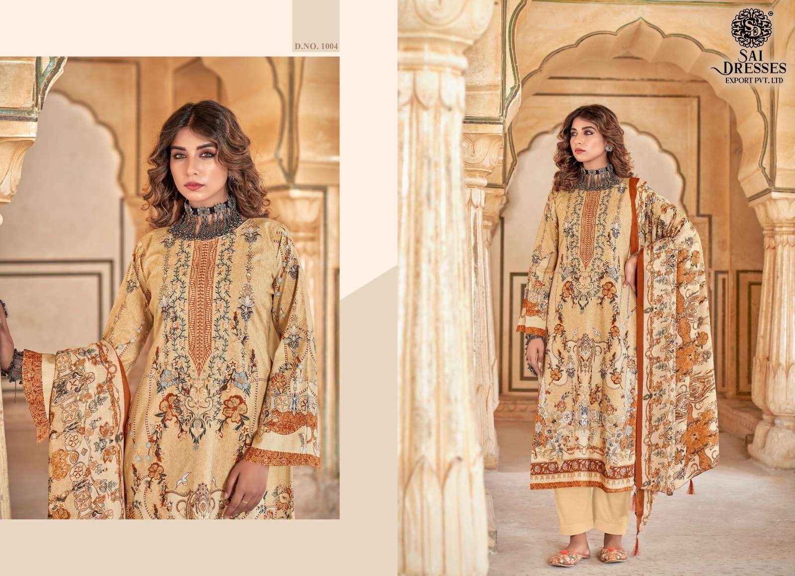 SAI DRESSES PRESENT SIMAR SUMMER WEAR PRINT WITH EMBROIDERED PAKISTANI SALWAR SUITS IN WHOLESALE RATE IN SURAT