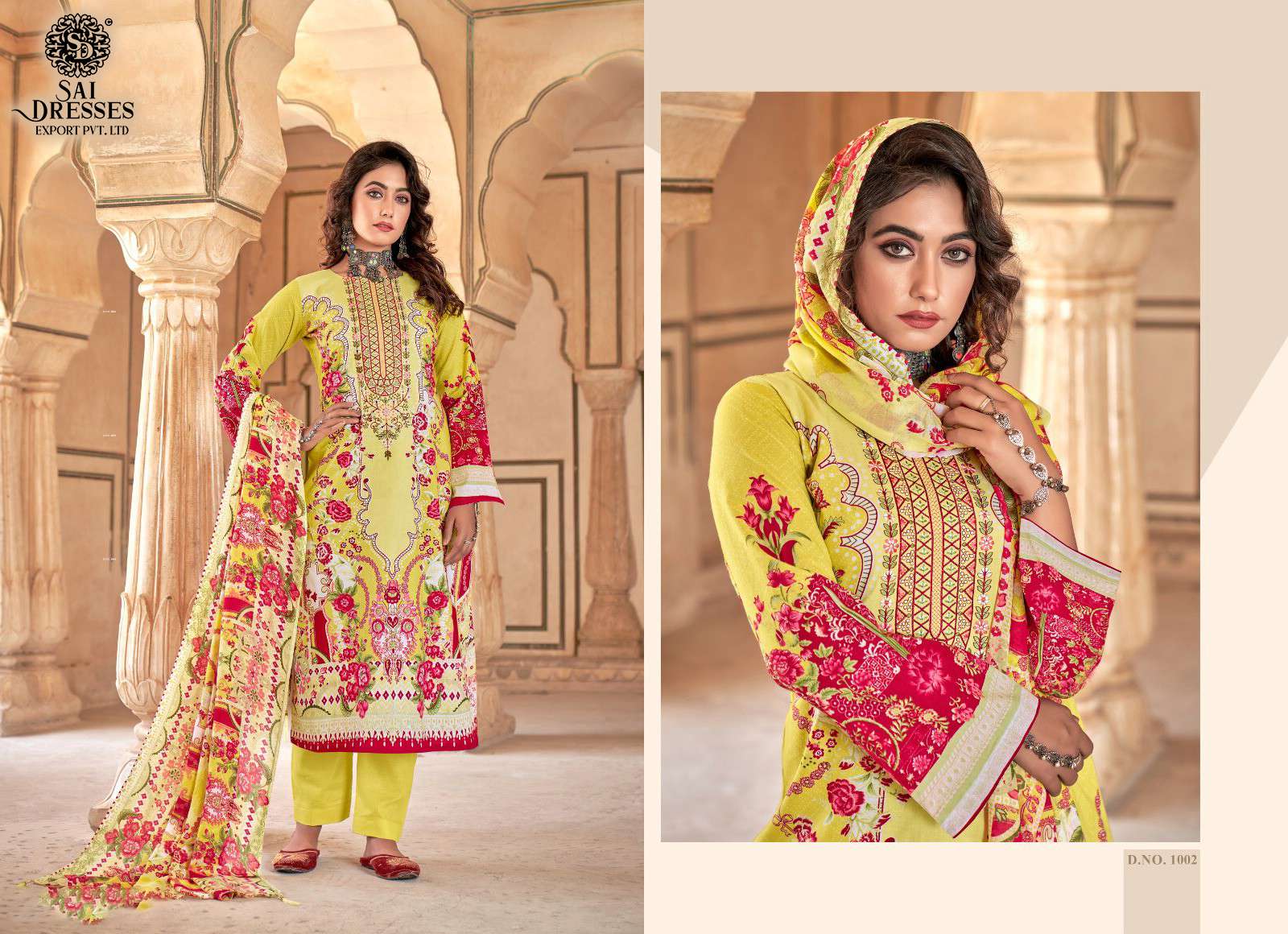 SAI DRESSES PRESENT SIMAR SUMMER WEAR PRINT WITH EMBROIDERED PAKISTANI SALWAR SUITS IN WHOLESALE RATE IN SURAT