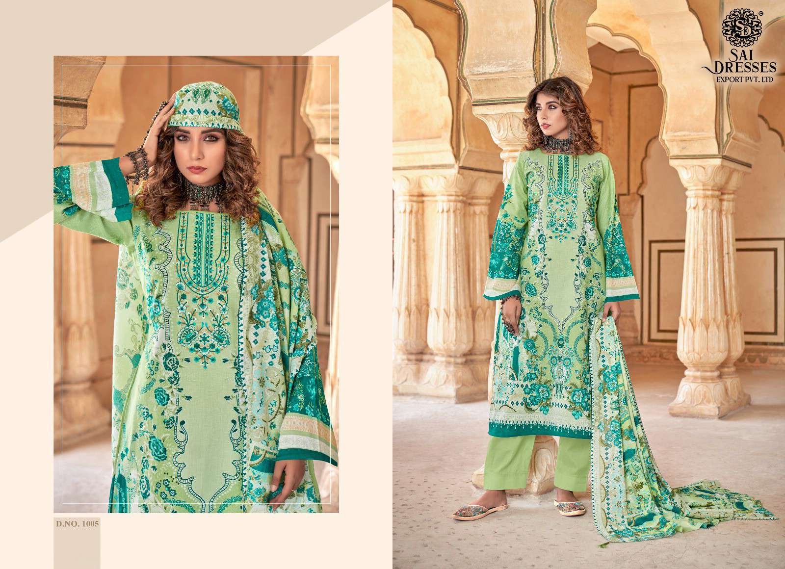 SAI DRESSES PRESENT SIMAR SUMMER WEAR PRINT WITH EMBROIDERED PAKISTANI SALWAR SUITS IN WHOLESALE RATE IN SURAT