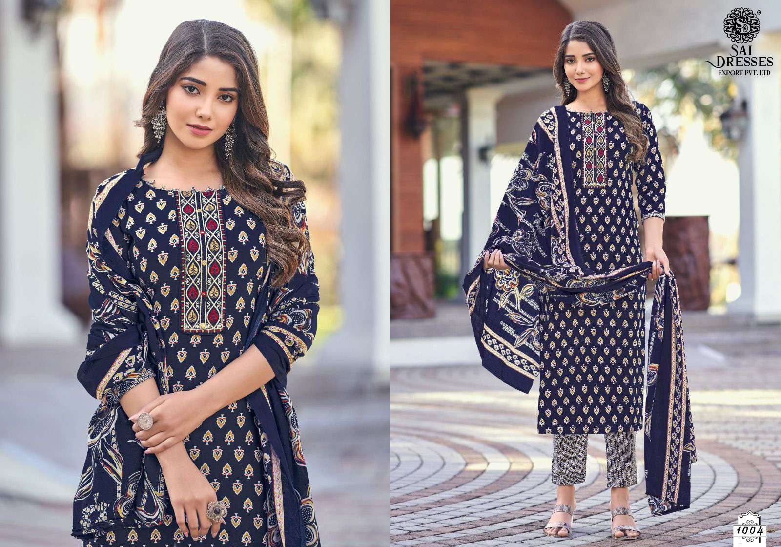 Tanishk Dilreet Fancy Printed Pure Cotton Dress Catalog Exporter