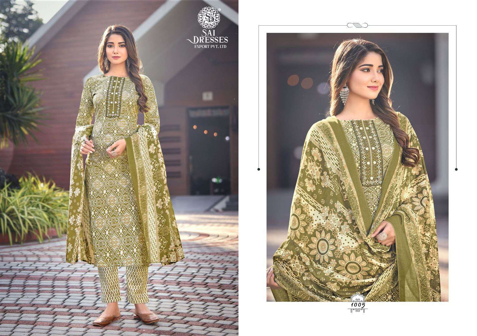 SAI DRESSES PRESENT SUHANI SUMMER WEAR PURE COTTON PRINTED SALWAR SUITS IN WHOLESALE RATE IN SURAT 