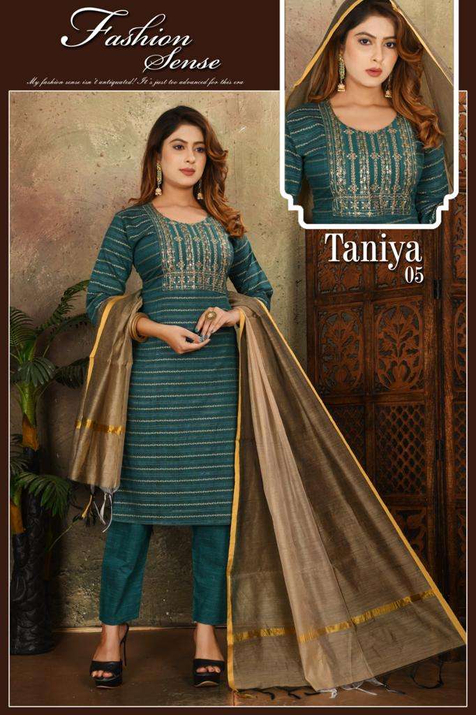 SAI DRESSES PRESENT TANIYA READY TO SUMMER WEAR 3 PIECE CONCEPT IN WHOLESALE RATE IN SURAT