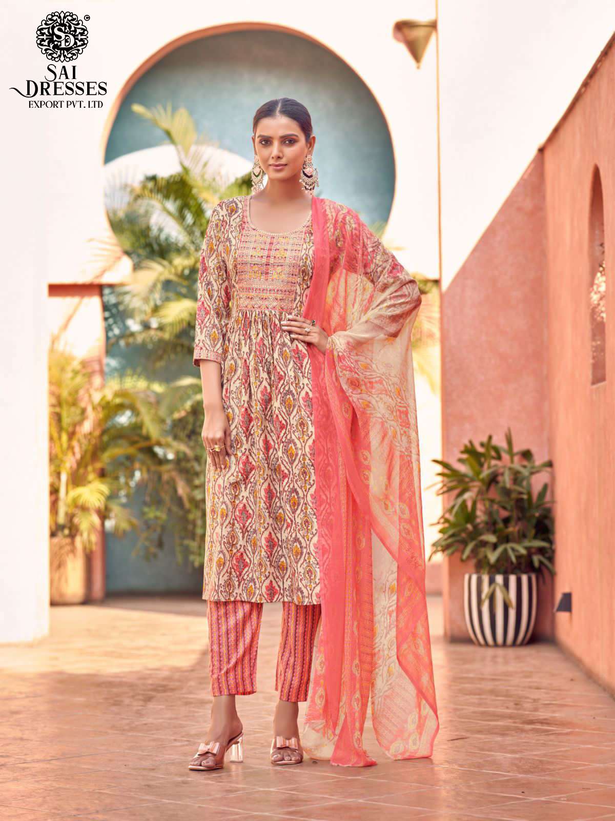 SAI DRESSES PRESENT BRINTON READY TO WEAR NAYRA CUT PANT STYLE DESIGNER SUITS IN WHOLESALE RATE IN SURAT