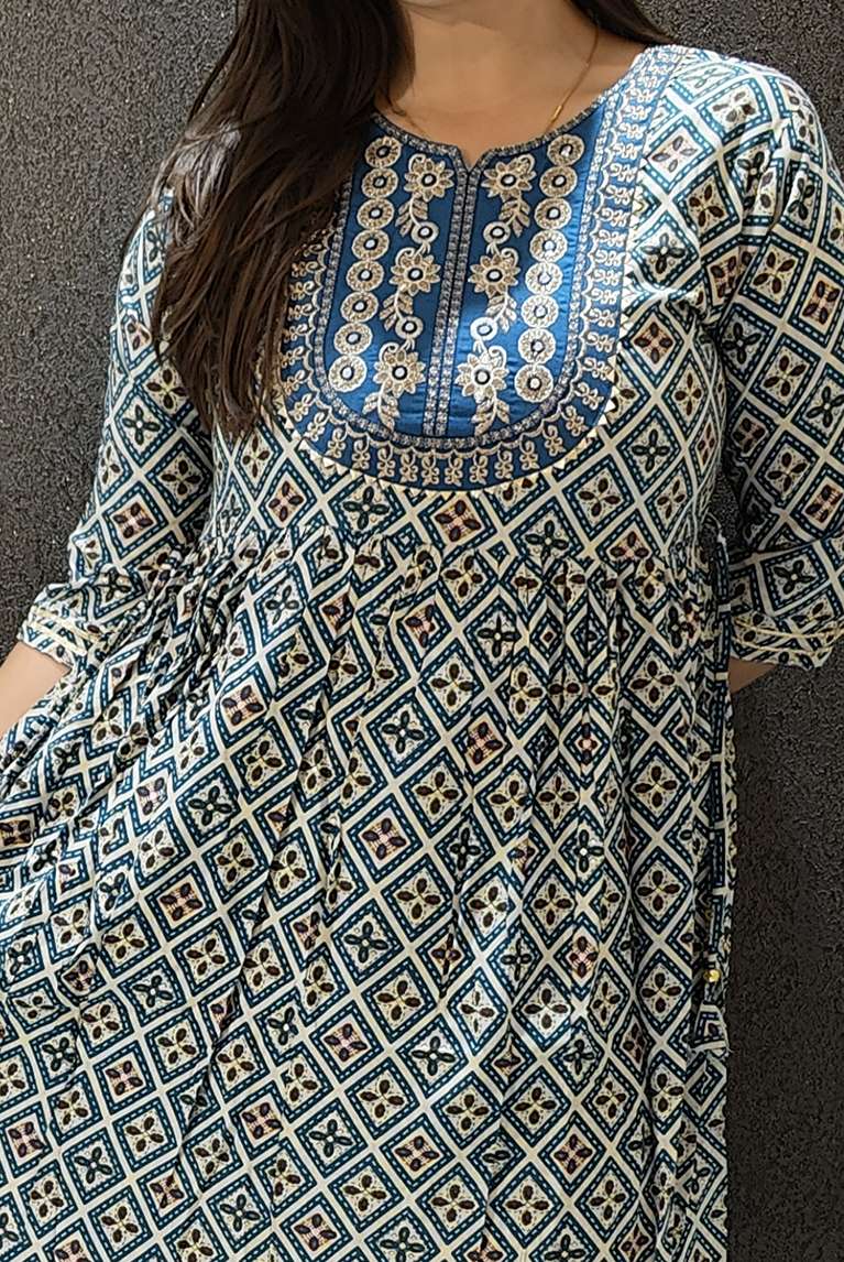 SAI DRESSES PRESENT D.NO 732 READY TO WEAR FANCY LONG DESIGNER KURTI COMBO COLLECTION IN WHOLESALE RATE IN SURAT