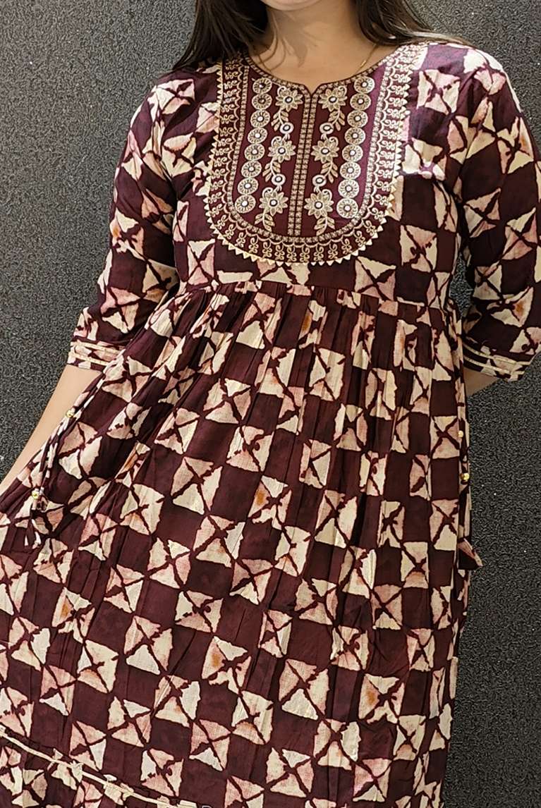 SAI DRESSES PRESENT D.NO 736 READY TO WEAR FANCY LONG DESIGNER KURTI COMBO COLLECTION IN WHOLESALE RATE IN SURAT