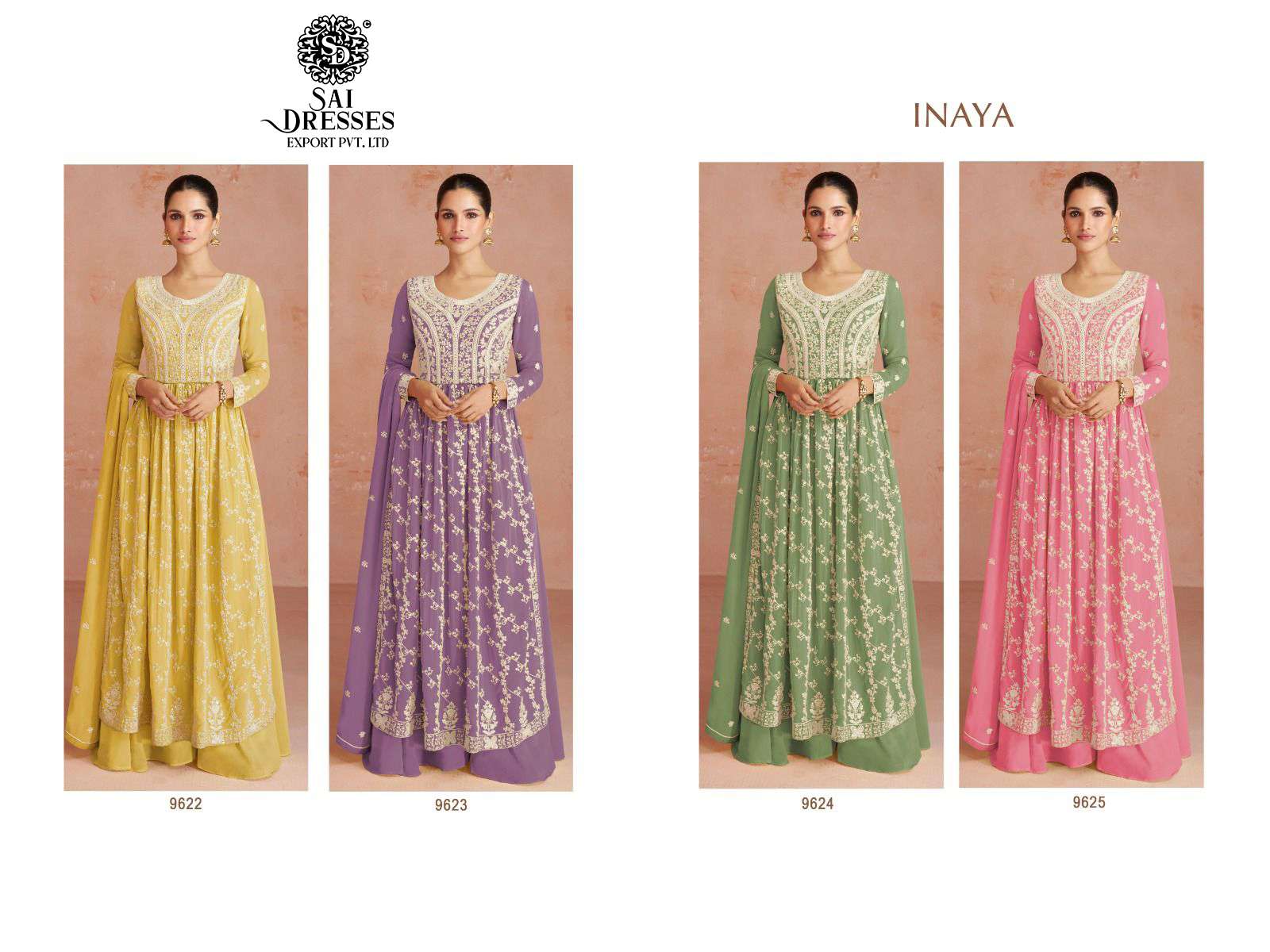 SAI DRESSES PRESENT INAYA READYMADE WEDDING WEAR NAYRA CUT PLAZZO STYLE DESIGNER SUITS IN WHOLESALE RATE IN SURAT