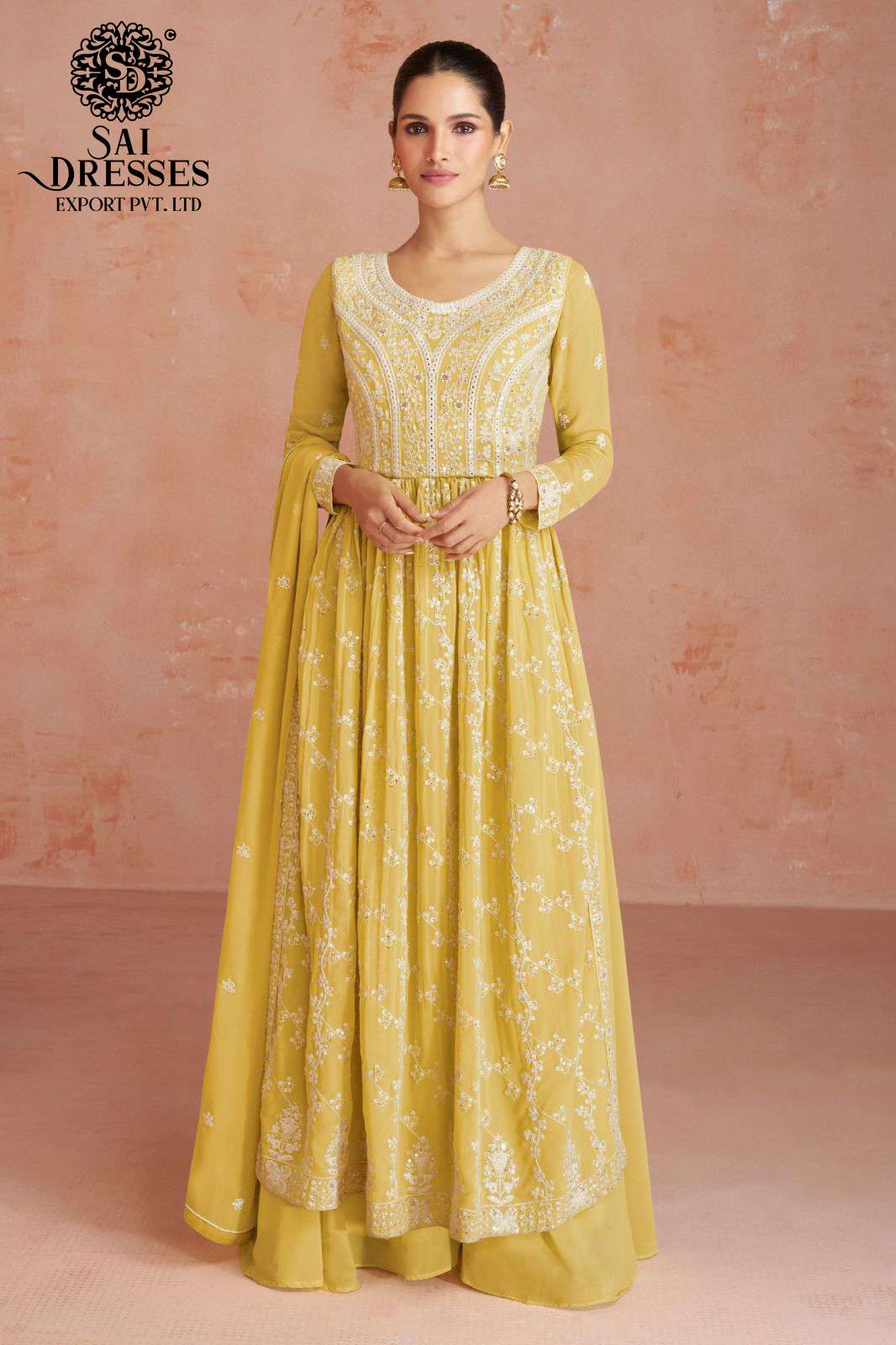 SAI DRESSES PRESENT INAYA READYMADE WEDDING WEAR NAYRA CUT PLAZZO STYLE DESIGNER SUITS IN WHOLESALE RATE IN SURAT