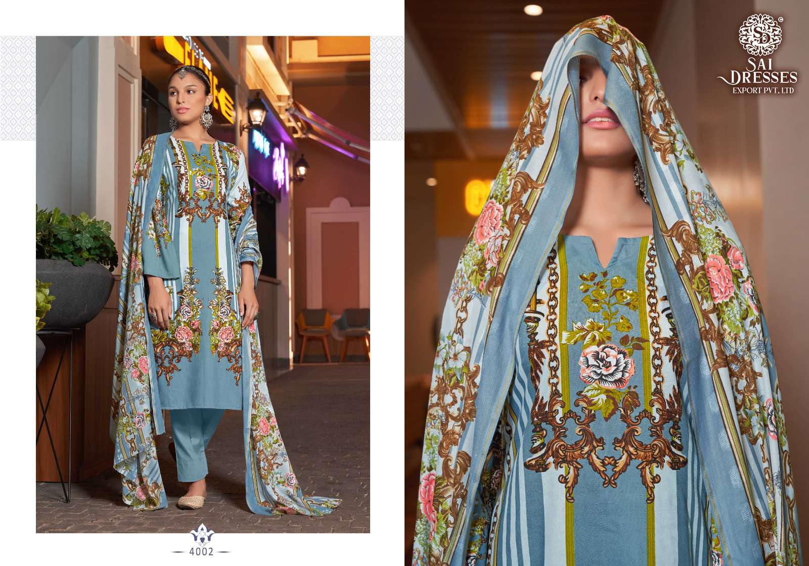 SAI DRESSES PRESENT MARIYA B COTTON PAKISTANI PRINTED SALWAR SUITS IN WHOLESALE RATE IN SURAT