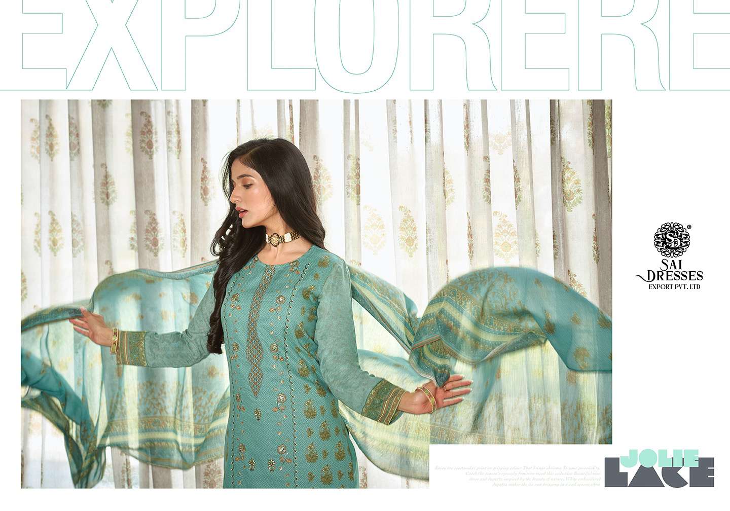 SAI DRESSES PRESENT NAZREEN FESTIVE WEAR COTTON PRINT WITH EMBROIDERED SALWAR SUITS IN WHOLESALE RATE IN SURAT