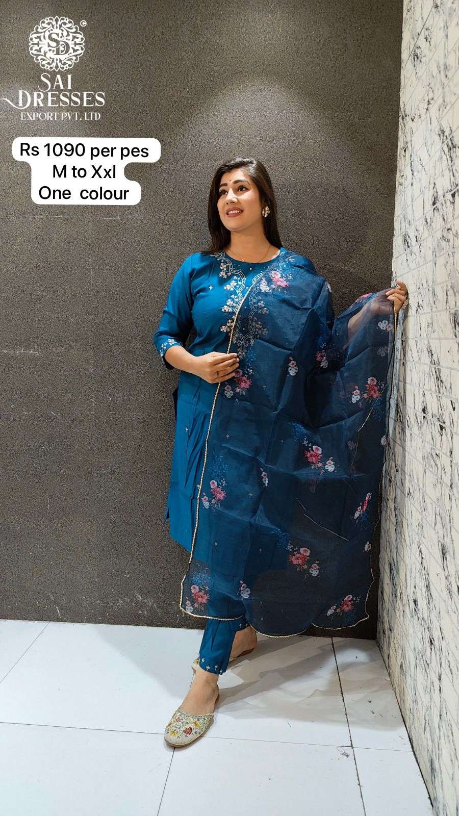 SAI DRESSES PRESENT READY TO FANCY WEAR DESIGNER 3 PIECE COMBO COLLECTION IN WHOLESALE RATE IN SURAT