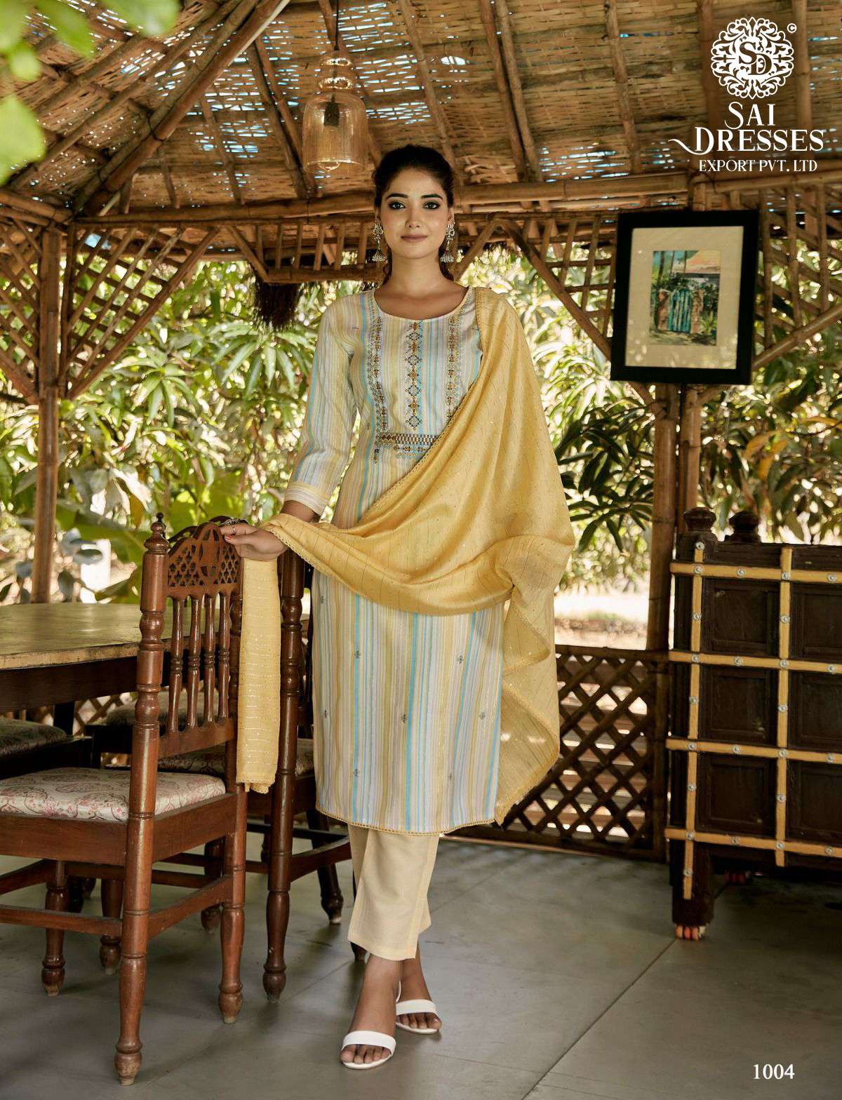 SAI DRESSES PRESENT RICHLOOK READY TO TRADITIONAL WEAR PANT STYLE DESIGNER SUITS IN WHOLESALE RATE IN SURAT