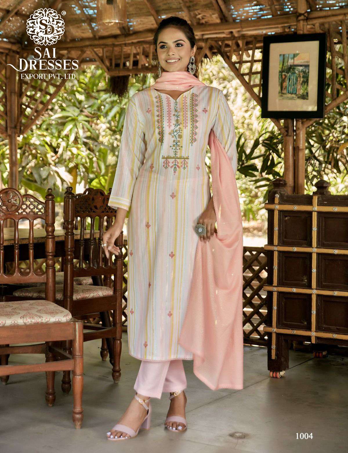 SAI DRESSES PRESENT RICHLOOK READY TO TRADITIONAL WEAR PANT STYLE DESIGNER SUITS IN WHOLESALE RATE IN SURAT