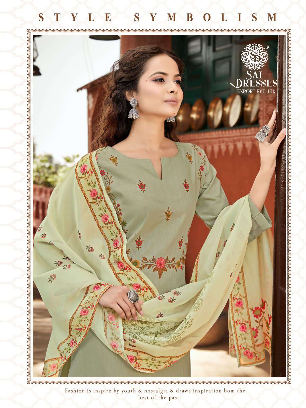 SAI DRESSES PRESENT SAFFRON READY TO FESTIVE WEAR PANT STYLE EMBROIDERED DESIGNER SUITS IN WHOLESALE RATE IN SURAT