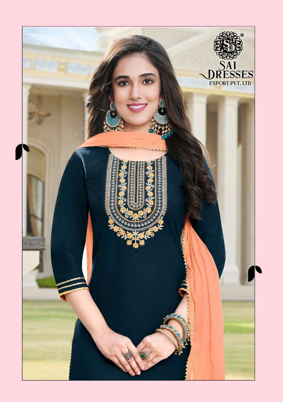 SAI DRESSES PRESENT SWAG VOL 1 READY TO ETHNIC WEAR SHARARA STYLE DESIGNER SUITS IN WHOLESALE RATE IN SURAT