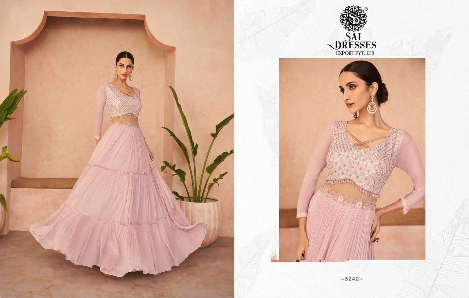 SAI DRESSES PRESENT TRENDY READY TO EXCLUSIVE WEDDING WEAR DESIGNER SUITS IN WHOLESALE RATE IN SURAT