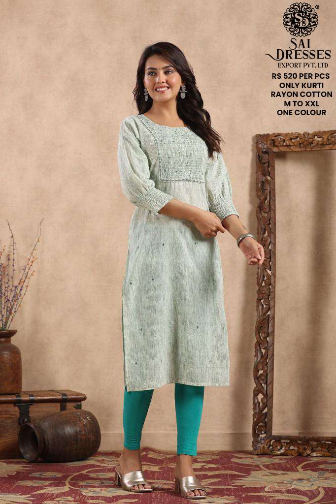 SAI DRESSES PRESENT D.NO SD25 READY TO EXCLUSIVE WEAR PRINTED KURTI COMBO COLLECTION IN WHOLESALE RATE IN SURAT