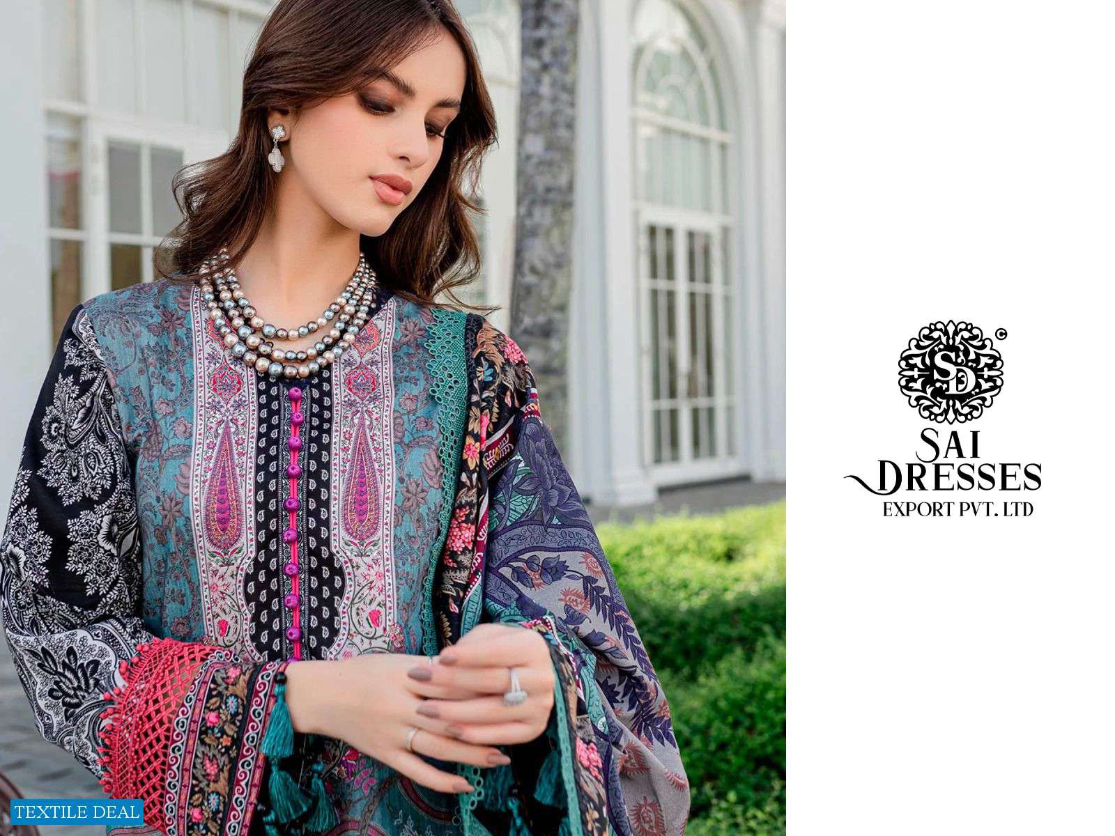 SAI DRESSES PRESENT FIRDOUS QUEENS COURT VOL 4 PURE COTTON EMBROIDERED PAKISTANI SALWAR SUITS IN WHOLESALE RATE IN SURAT