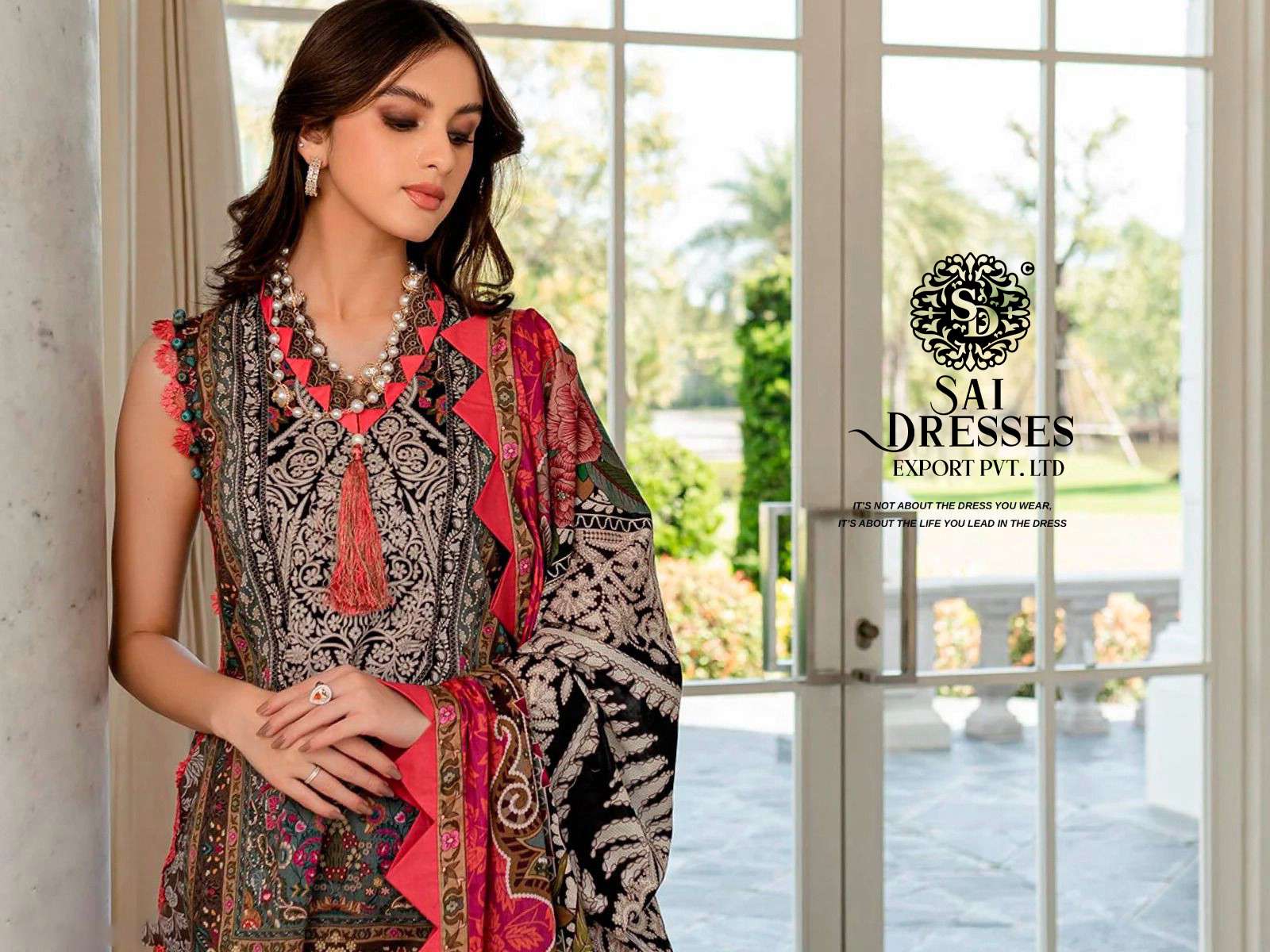 SAI DRESSES PRESENT FIRDOUS QUEENS COURT VOL 4 PURE COTTON EMBROIDERED PAKISTANI SALWAR SUITS IN WHOLESALE RATE IN SURAT